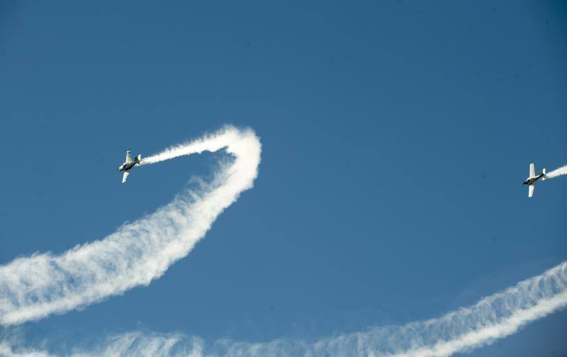 Torre del Mar acoge este festival aéreo internacional con 40 aeronaves de cuatro países diferentes 