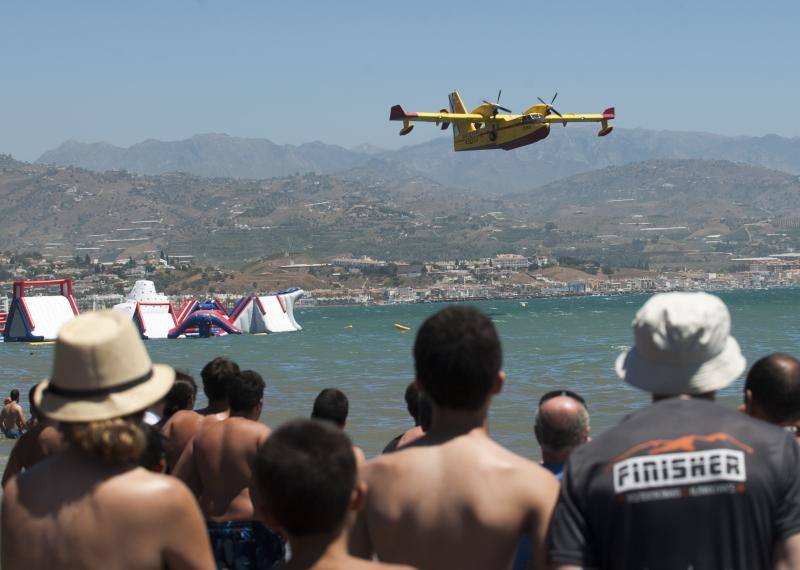 Torre del Mar acoge este festival aéreo internacional con 40 aeronaves de cuatro países diferentes 