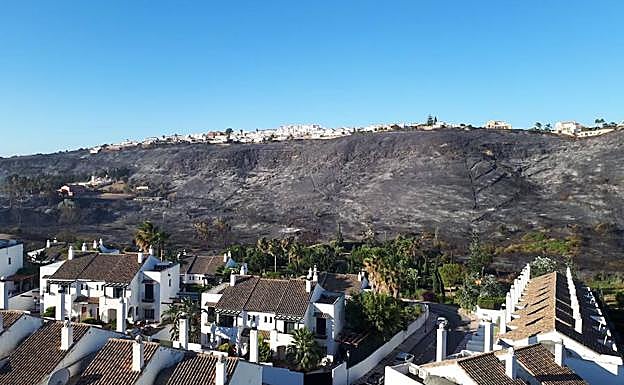 Imagen de la zona afectadda esta mañana 