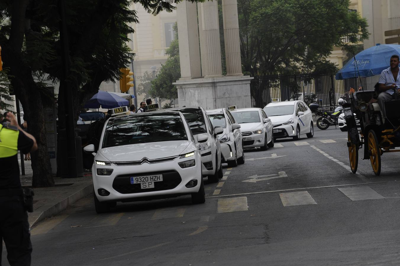 El recorrido se inició en la zona de Martín Carpena y ha terminado en el Paseo del Parque