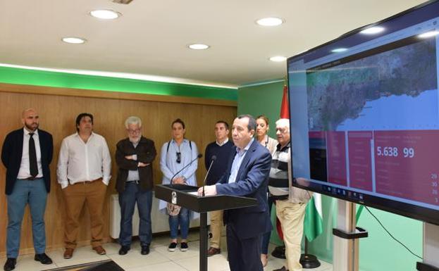 Imagen de archivo de José Luis Ruiz Espejo cuando presentó la actualización del mapa de fosas comunes. 