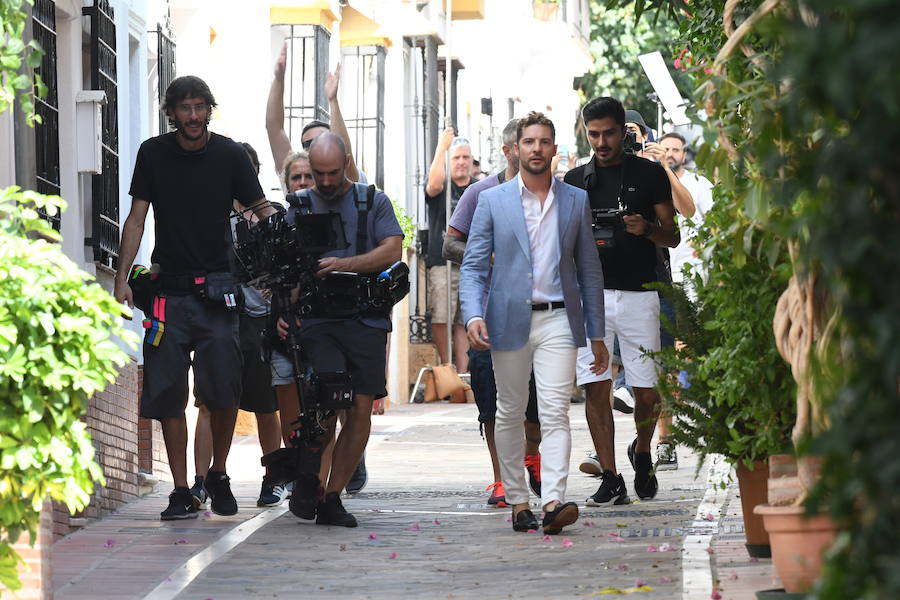 Fotos: David Bisbal graba en Marbella su nuevo videoclip