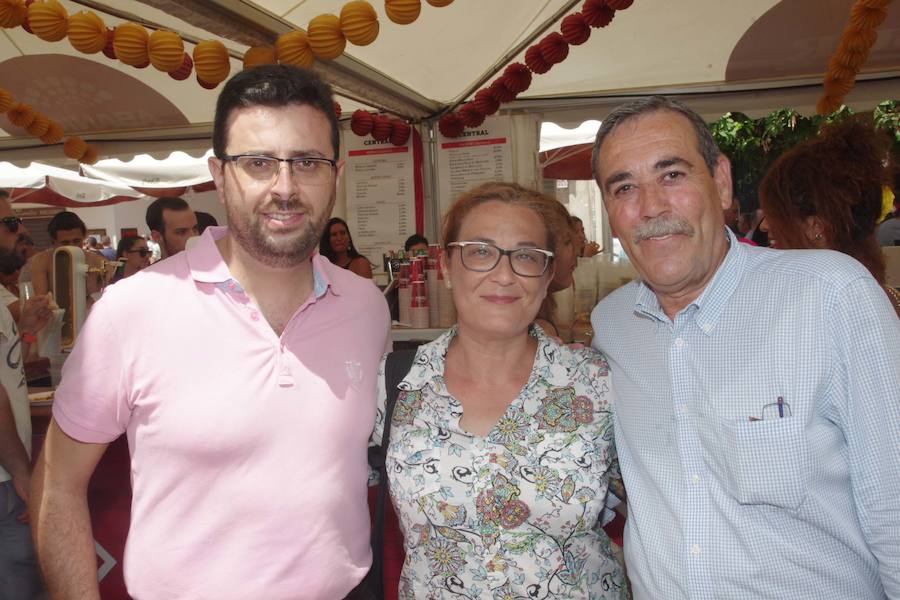 Sergio Bautista Sánchez, Paz López y Jesús Jiménez.