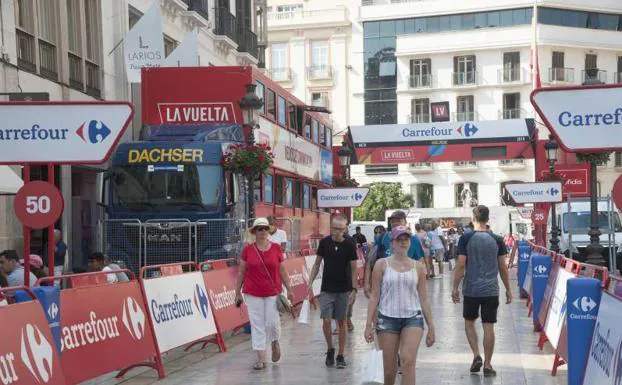 La calle Larios ya está preparada. 