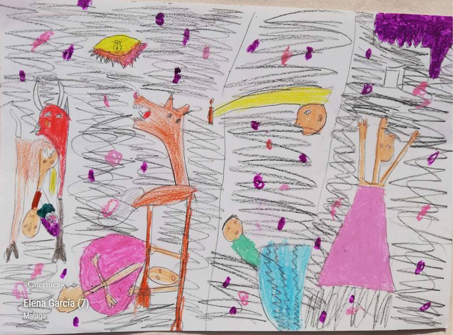 La Orquesta Sinfónica Provincial estrenará en el Martín Carpena la obra compuesta por Yuri Chugúyev en un concierto organizado por la Fundación Orden de la Paz, dentro de los actos del Octubre Picassiano. Niños y niñas de hasta 16 años pueden participar a través de un concurso de dibujo y verán sus trabajos proyectados durante el concierto en una pantalla gigante. Vota y participa:  http://ordendelapaz.org / Dibujo de: Elena García (7). Málaga