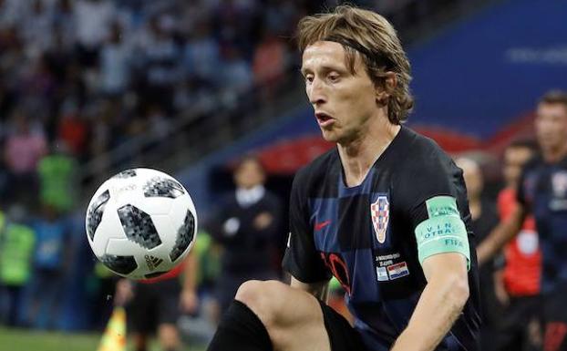 Luka Modric, durante el Mundial de Rusia. 
