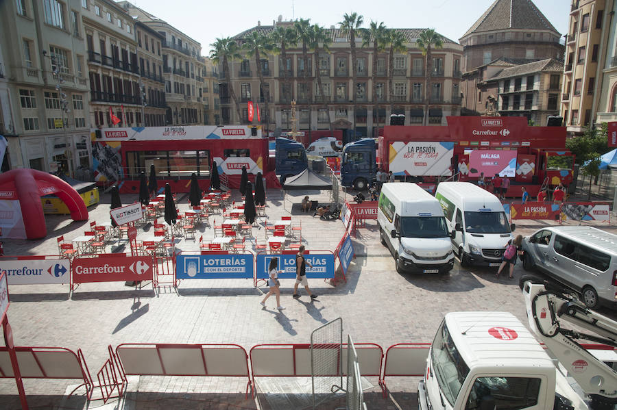 Fotos: Así se prepara Málaga para recibir La Vuelta a España