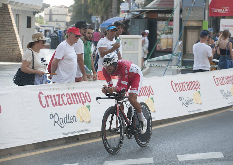 Málaga es protagonista en la Vuelta Ciclista España 2018. La etapa inicial y hasta otras tres tocan tierras malagueñas en una edición en la que hasta la canción oficial es de una malagueña. Aquí recogemos las mejores imágenes del paso por Málaga