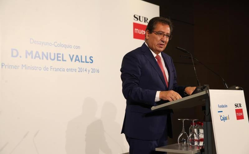 El desayuno-coloquio en colaboración con la Fundación Cajasol se celebró en el Hotel Barceló