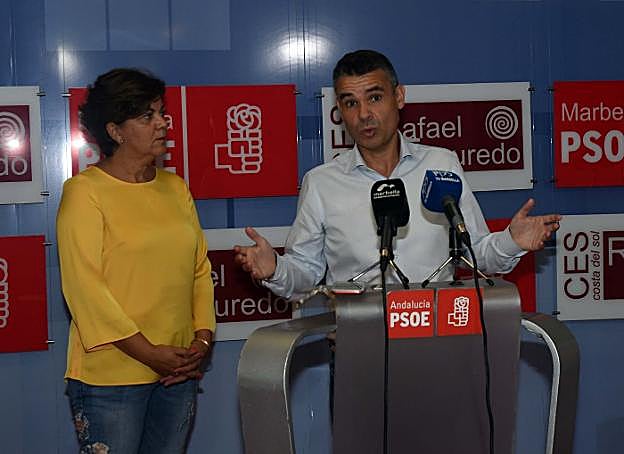Fuensanta Lima y José Bernal, ayer en Marbella. 