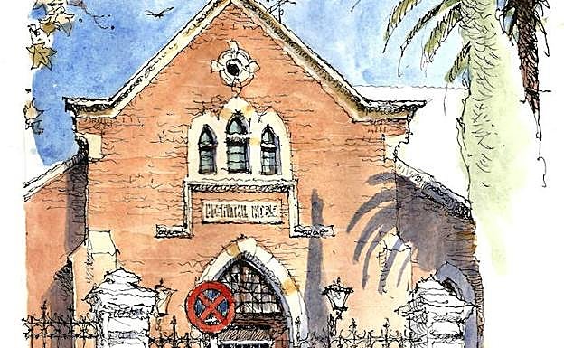 Málaga a trazos: El reflejo perdido del Hospital Noble