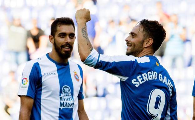 Sergio García celebrando su gol.