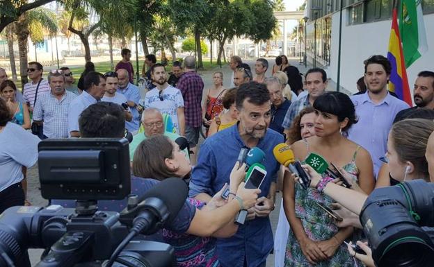 Maíllo y Rodríguez, en su visita a Málaga. 