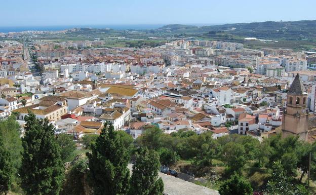 Panorámica de una parte del casco histórico veleño tomada desde la Fortaleza. 