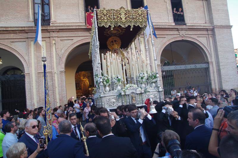 La imagen realizó un rosario vespertino extraordinario por los 800 años de la orden mercedaria