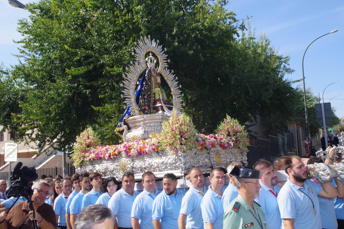 Fotos: Procesión de la Virgen de la Cabeza en la barriada Palma-Palmilla de Málaga