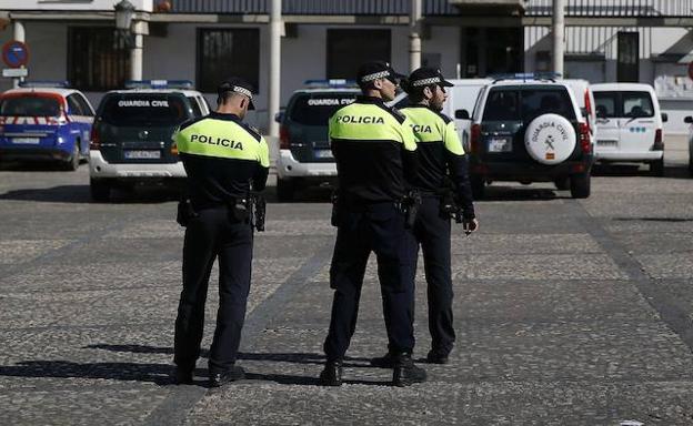 Agentes de la policía de Madrid. 