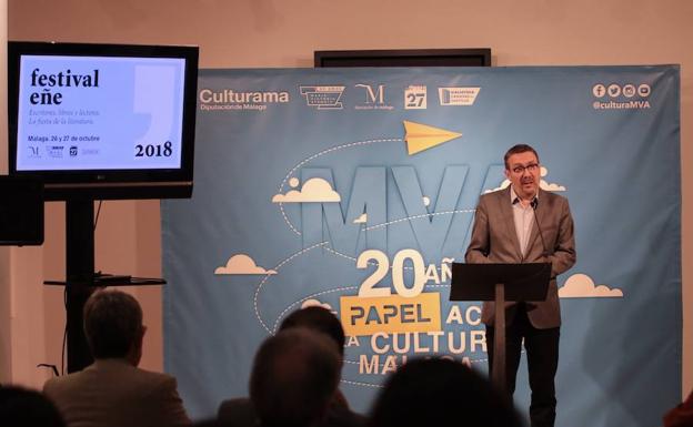Luisgé Martín ha presentado este miércoles la programación del Festival Eñe en Málaga. 