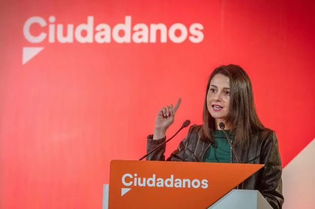 La portavoz nacional de Ciudadanos, Inés Arrimadas.