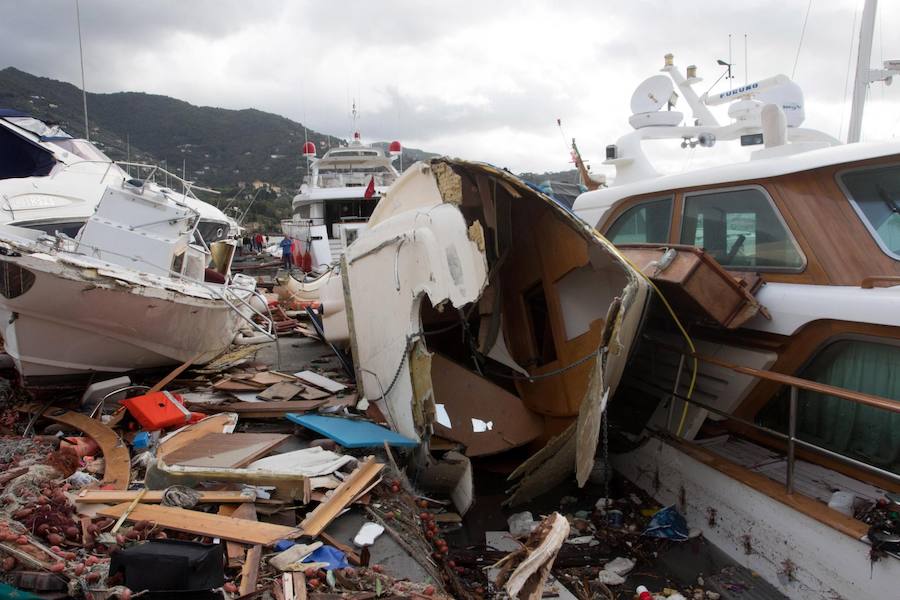 Nueve personas han fallecido en Italia a causa del temporal de fuertes vientos y lluvias torrenciales que mantiene en alerta a varias regiones del país, después de la caída de árboles y el desbordamiento de algunos ríos, según los medios italianos.