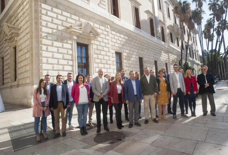 El acto del cabeza de lista del PSOE por Málaga para los comicios andaluces ha tenido lugar en calle Alcazabilla