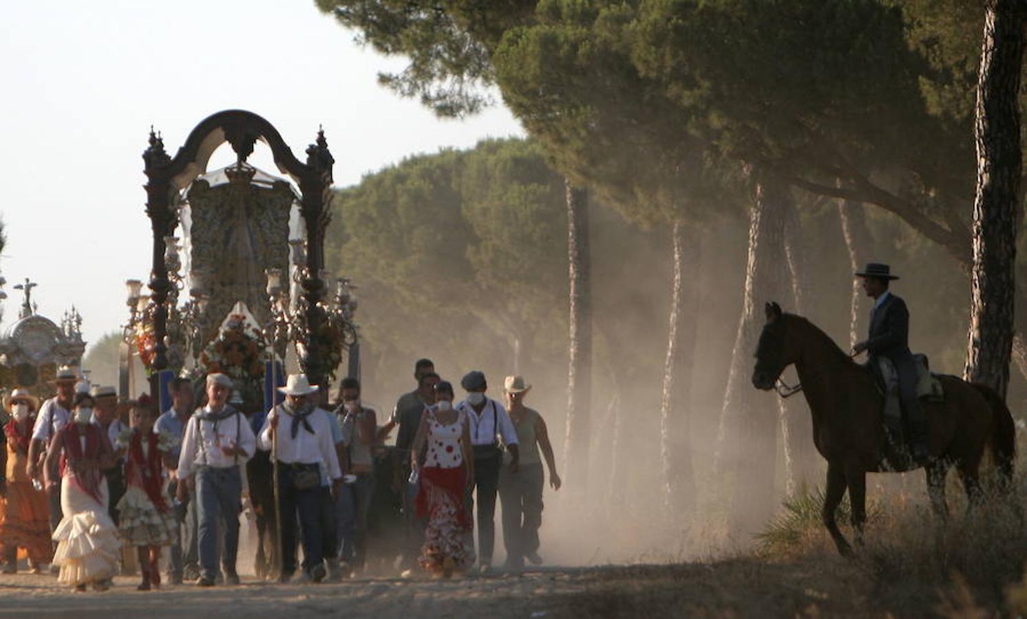 El Parque de Doñana es lugar de paso de peregrinos que se dirigen a El Rocío.