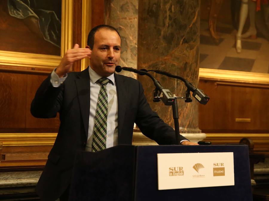 La cena organizada por Prensa Malagueña en la WTM SUR reúne a los máximos responsables del turismo nacional, regional y local en un mismo foro