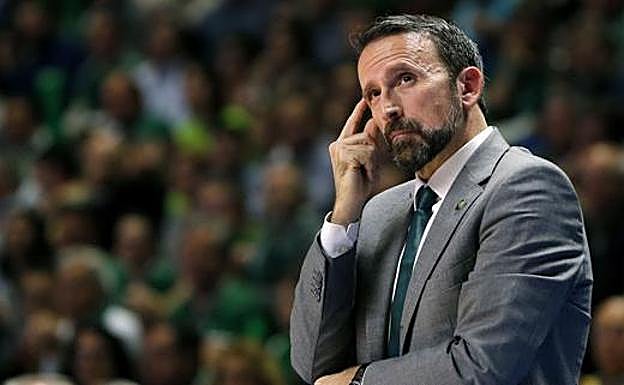 Joan Plaza, en un partido de la pasada temporada.