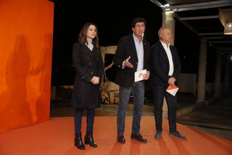 Arrimadas, Marín e Imbroda, en Málaga. 