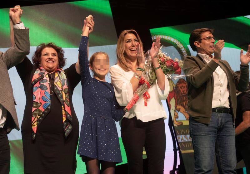 Susana Díaz abrió la campaña en Granada. 