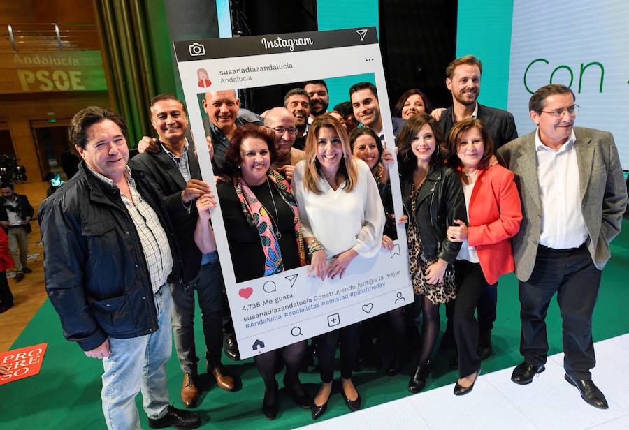 Susana Díaz abrió la campaña en Granada. 