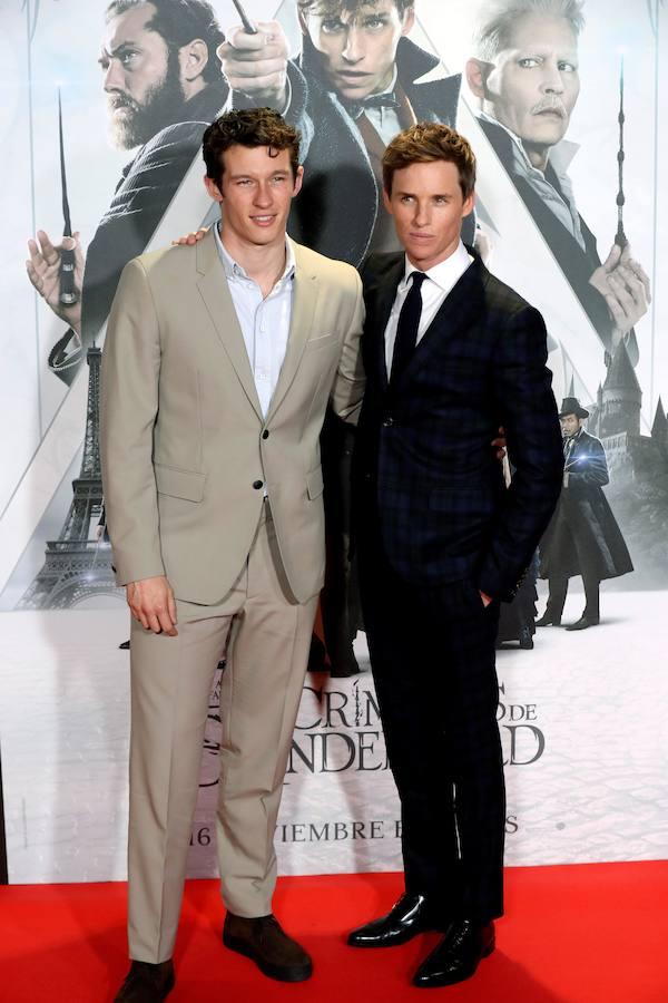 Los actores de la nueva película posaron durante el preestreno en Madrid