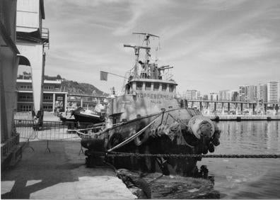 Imagen secundaria 1 - Antiguos remolcadores en el puerto de Málaga.