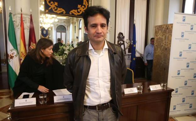 Martín Rodríguez-Gaona, ayer, durante la lectura del fallo del jurado del premio. 