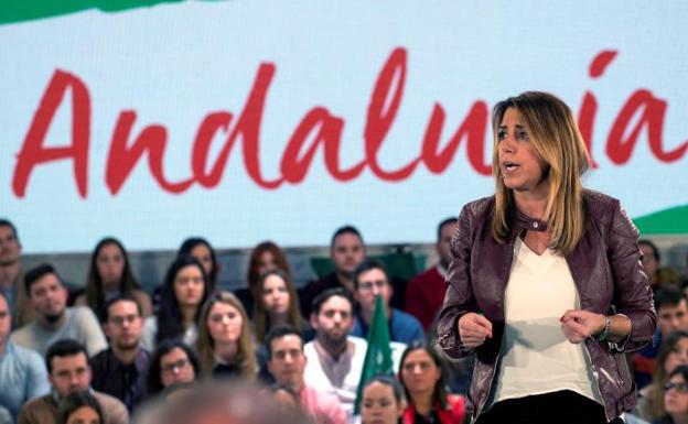 Susana Díaz, participa en un acto público en Jaén