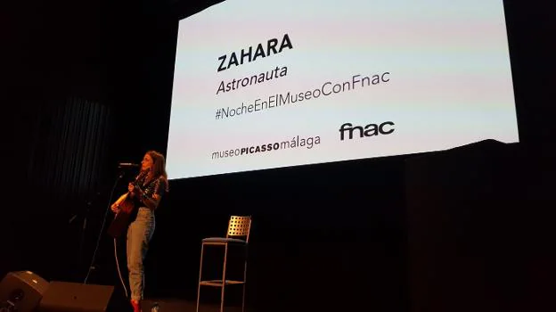Zahara pasó la noche del martes en el Museo Picasso. 