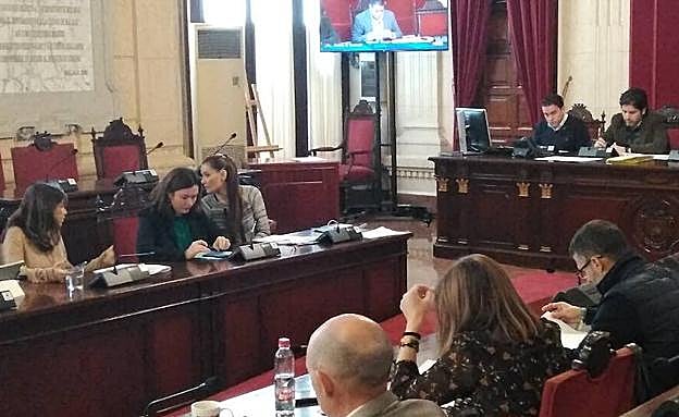 María del Mar Martín Rojo (en el centro a la izquierda de la foto) e Ysabel Torralbo, enfrente, han protagonizado un cruce de palabras.