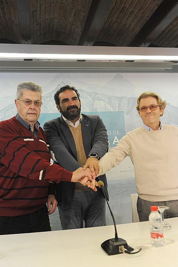 Fernando Piquer, Manuel Cardeña y Dionisio Carrillo. 