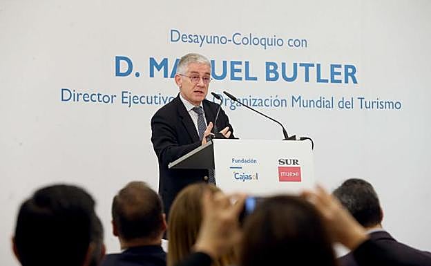 Manuel Butler, durante su intervención.