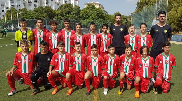 El equipo infantil del Tiro Pichón, que marcha cuarto en la Primera Andaluza.