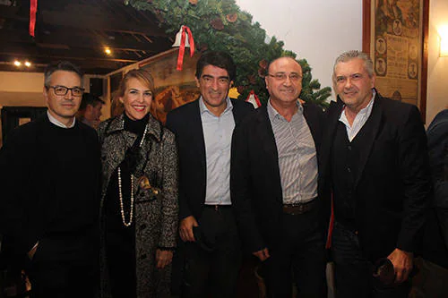 Bodegas Lara presenta Aniya. En la foto, Francisco Cabrera, Patricia Rueda, Javier Ferrer, Juan Luis Pinto y Francisco Valverde.