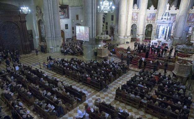 Lleno en la Catedral de Málaga en el concierto de Navidad del año pasado. 