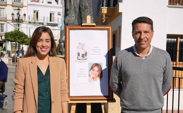 Medina y Ruiz durante el avance del programa Fiesta de las Migas 2018. 