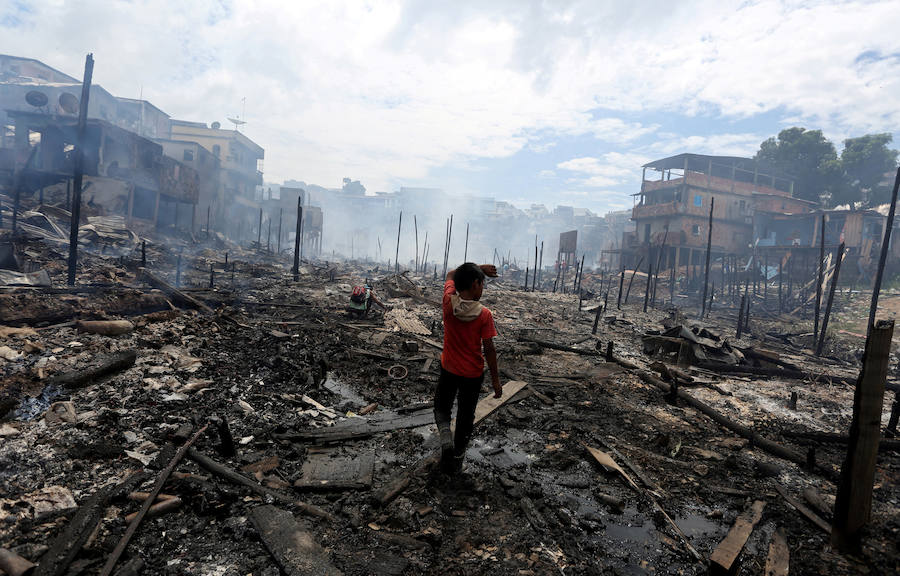 Las instantáneas más destacadas del fuego que ha arrasado a esta ciudad brasileña