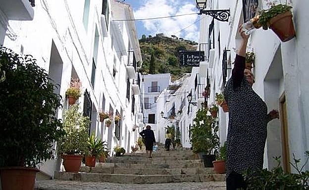 El Barribarto, como es conocido popularmente el casco antiguo de Frigiliana.