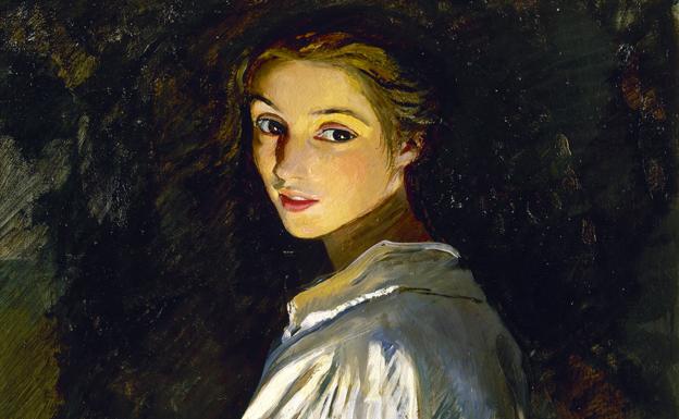 Zinaida Serebriakova.'Estudio de muchacha (autorretrato)', 1911. 