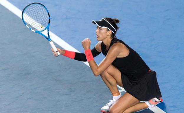 Garbiñe Muguruza, en un torneo. 