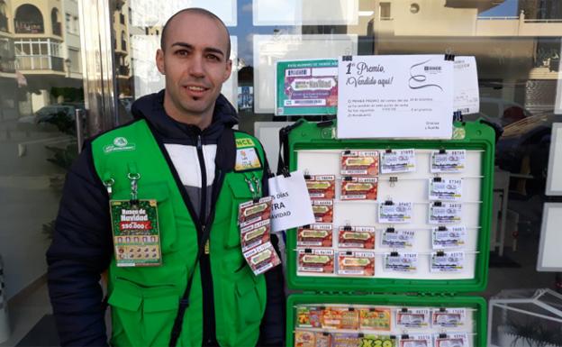 Luis Pino Fernández, vendedor que ha dado el premio mayor del Cuponazo en Fuengirola.