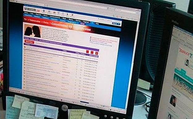 Una página web de descarga de contenidos ilegales. 