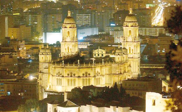 Recreación de la Catedral con sus torres finalizadas, aunque sin el tejado a dos aguas.